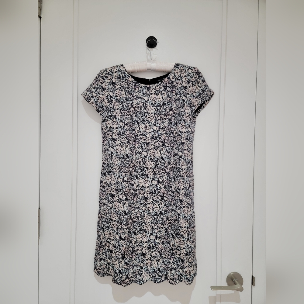 Club Monaco floral shift mini dress size 0